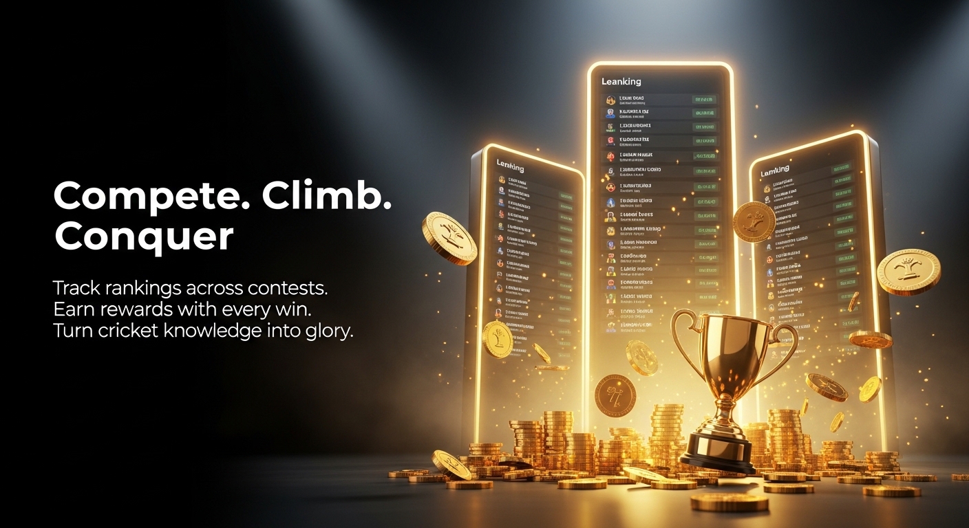 Compete and climb the leaderboards with Cricko tournaments